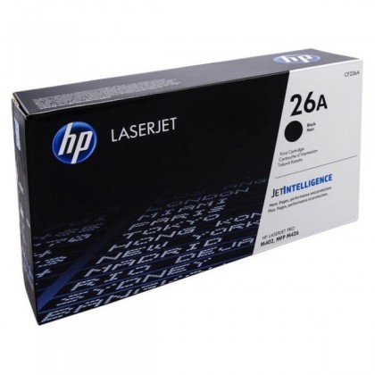 HP 26A Black Original LaserJet Toner Cartridge (For M402DN)